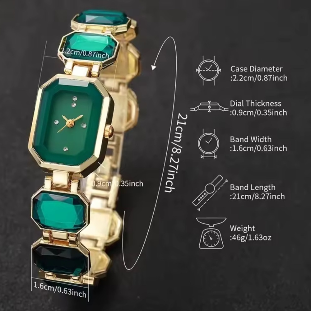 Crystal Aura Diamond Bracelet Watch - Picture 7 of 9